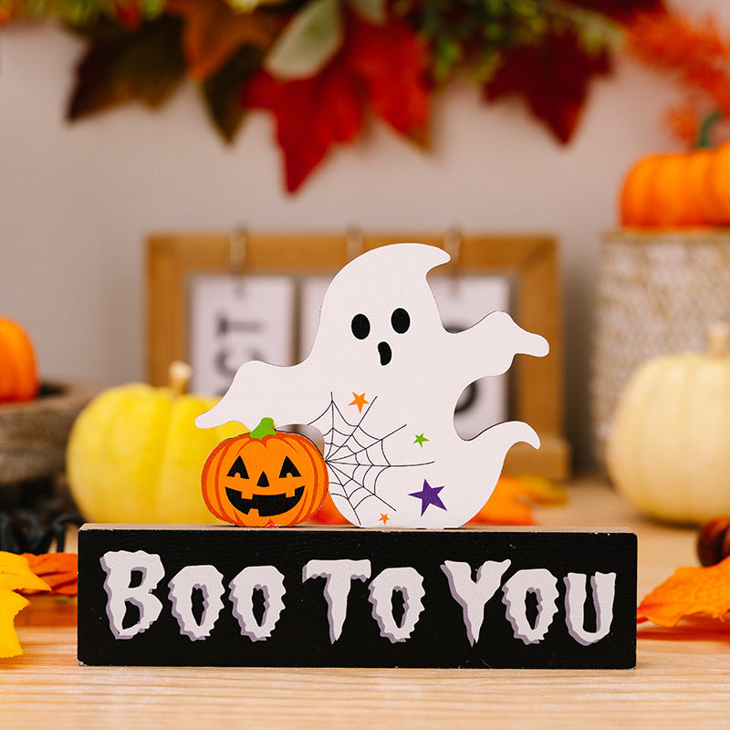 Assorted 2-piece Halloween element ornaments by Trendsi featuring spooky and festive designs for seasonal decoration.