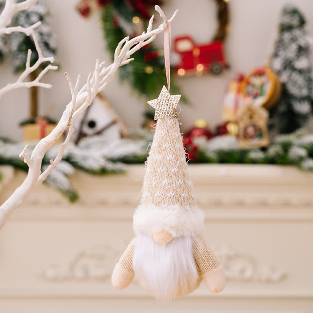 Assorted 2-piece faceless gnome hanging widgets with whimsical design, perfect for outdoor or indoor decor, by Trendsi.