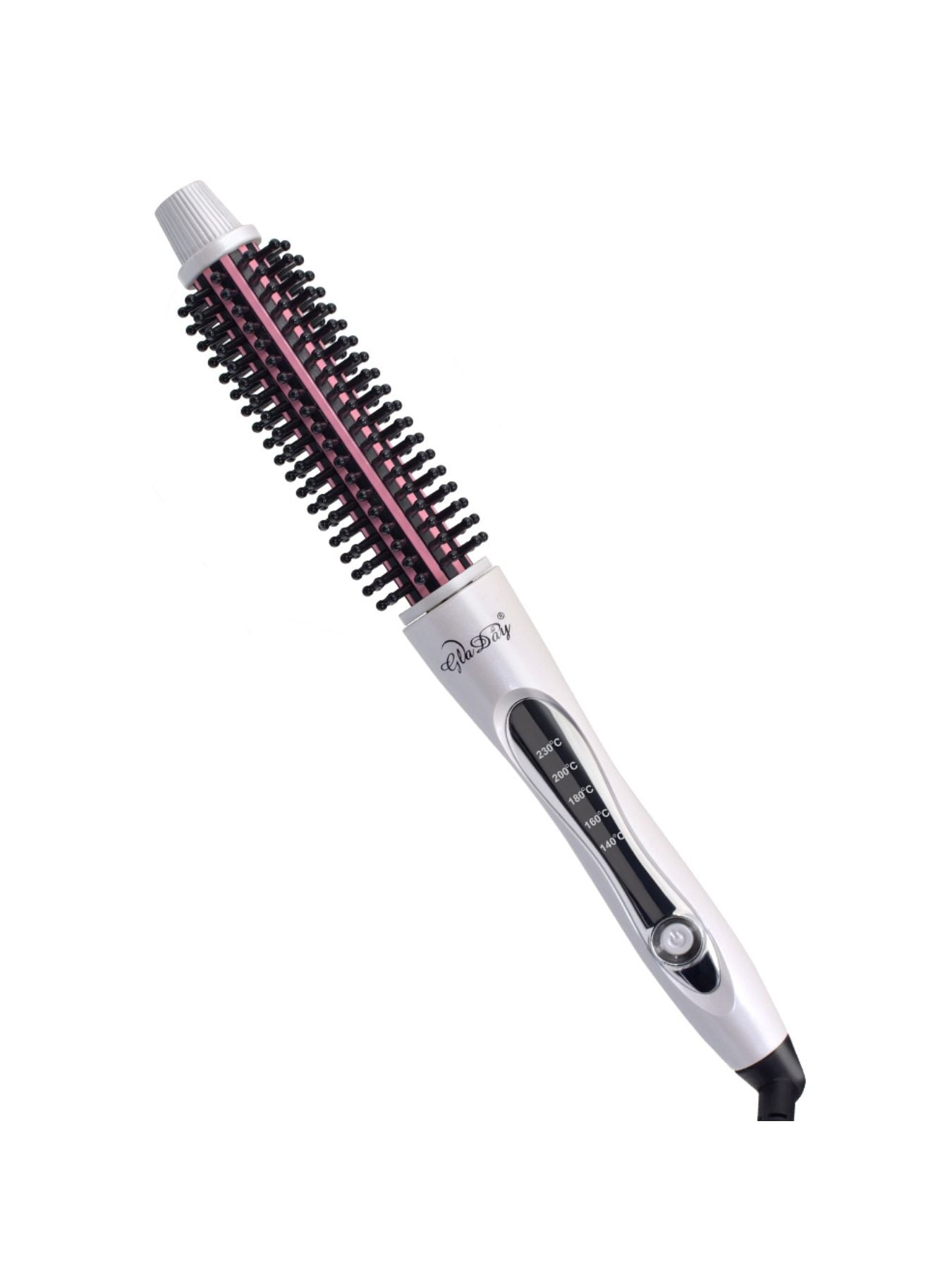 Trendsi 14mm European plug rotating hot air brush for styling and drying hair with adjustable heat and rotating barrel.