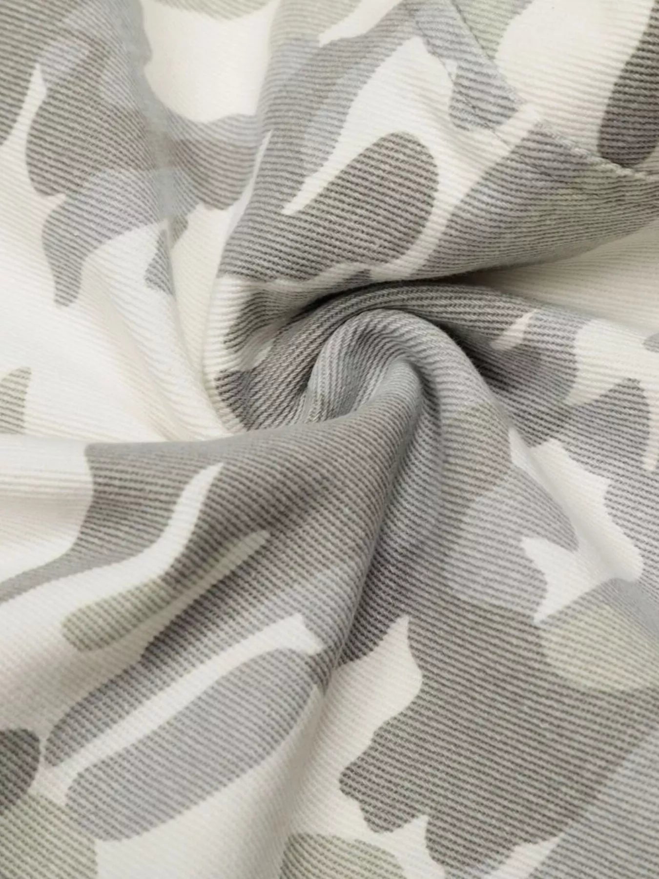 Men's camouflage wide-leg cargo pants from Trendsi, featuring a relaxed fit and multiple pockets in a green and brown camouflage pattern.