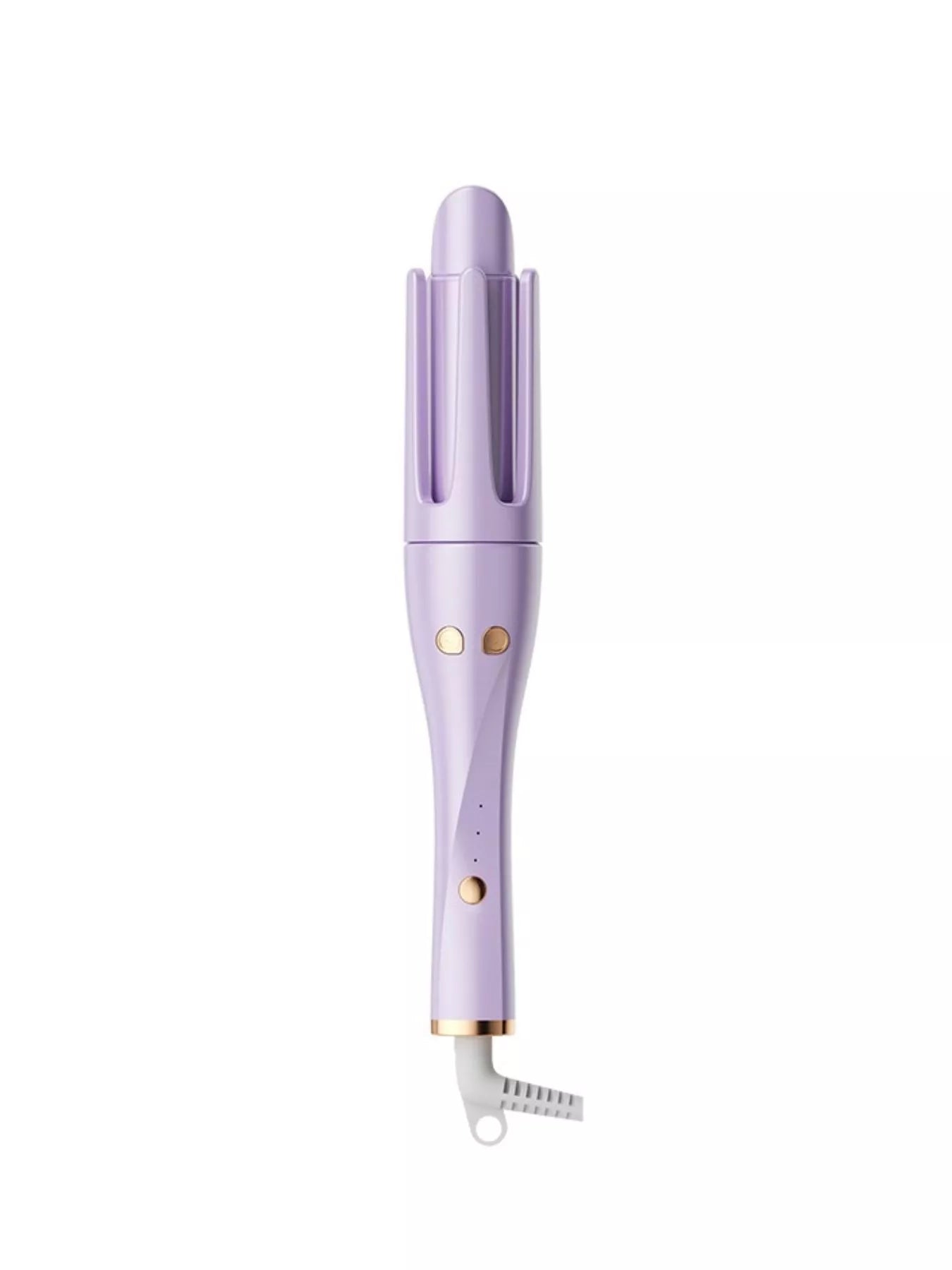 Automatic rotating hair curling iron by Trendsi with lilac finish and European plug, designed for easy, even curl creation.