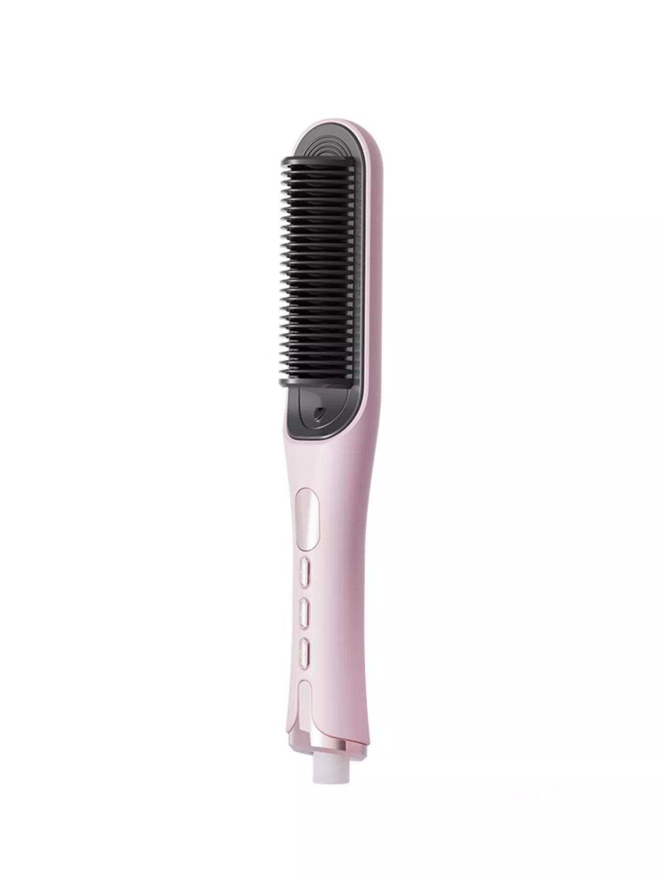 Pink Trendsi fast heating straightening comb with ergonomic handle and ceramic plates for quick, smooth hair styling.