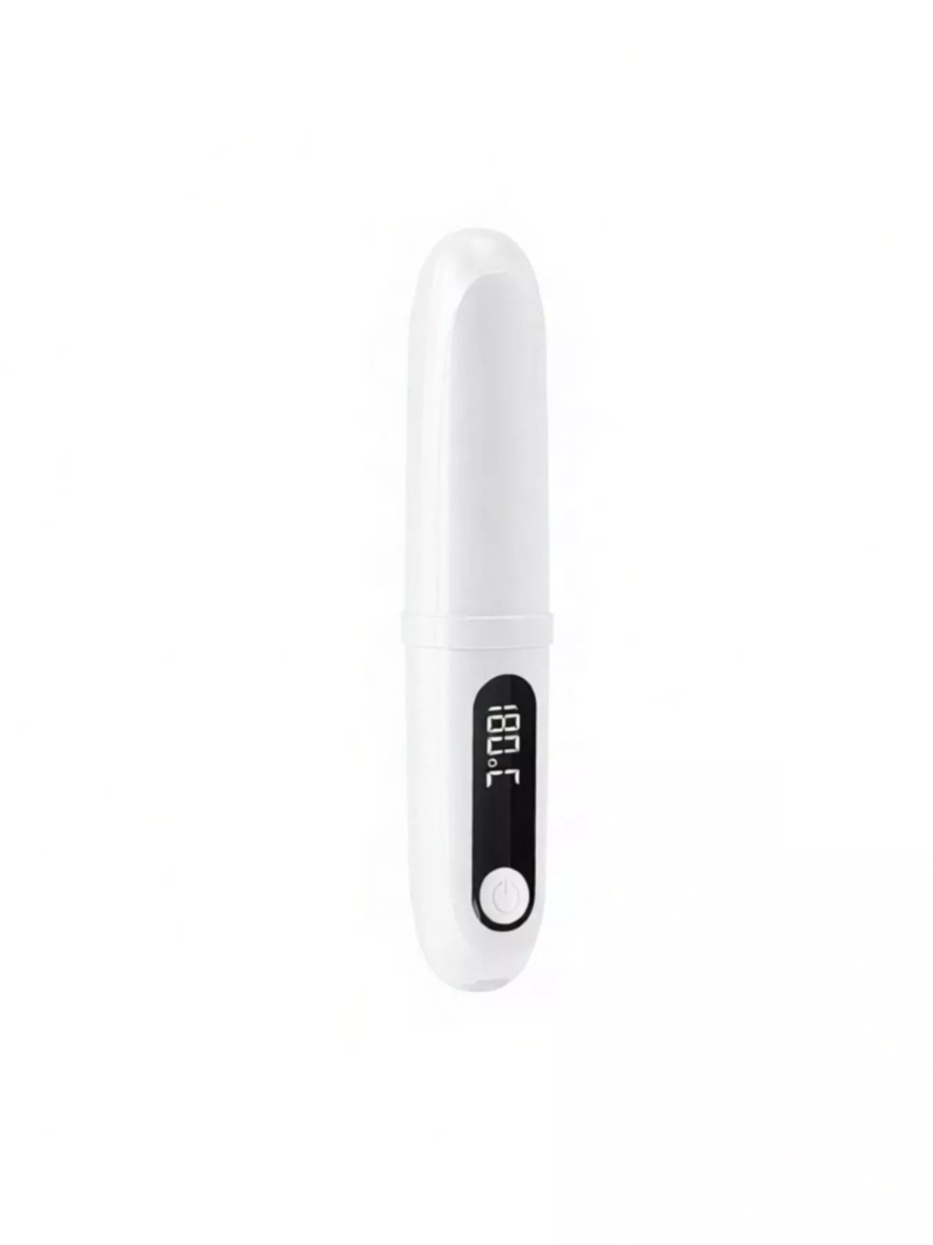 Pink portable heated straightening comb by Trendsi, compact design for quick hair styling and straightening.
