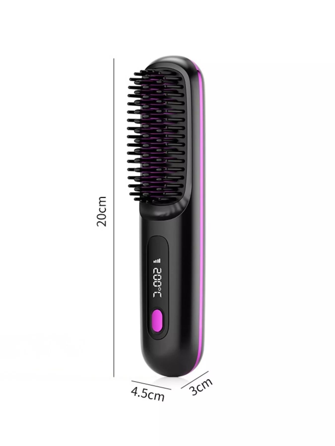White fast heating straightening comb by Trendsi, featuring sleek design and easy grip for quick hair styling.
