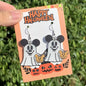 Halloween Mickey Ghost dangle earrings featuring Mickey Mouse and ghost design, perfect for spooky seasonal accessories.