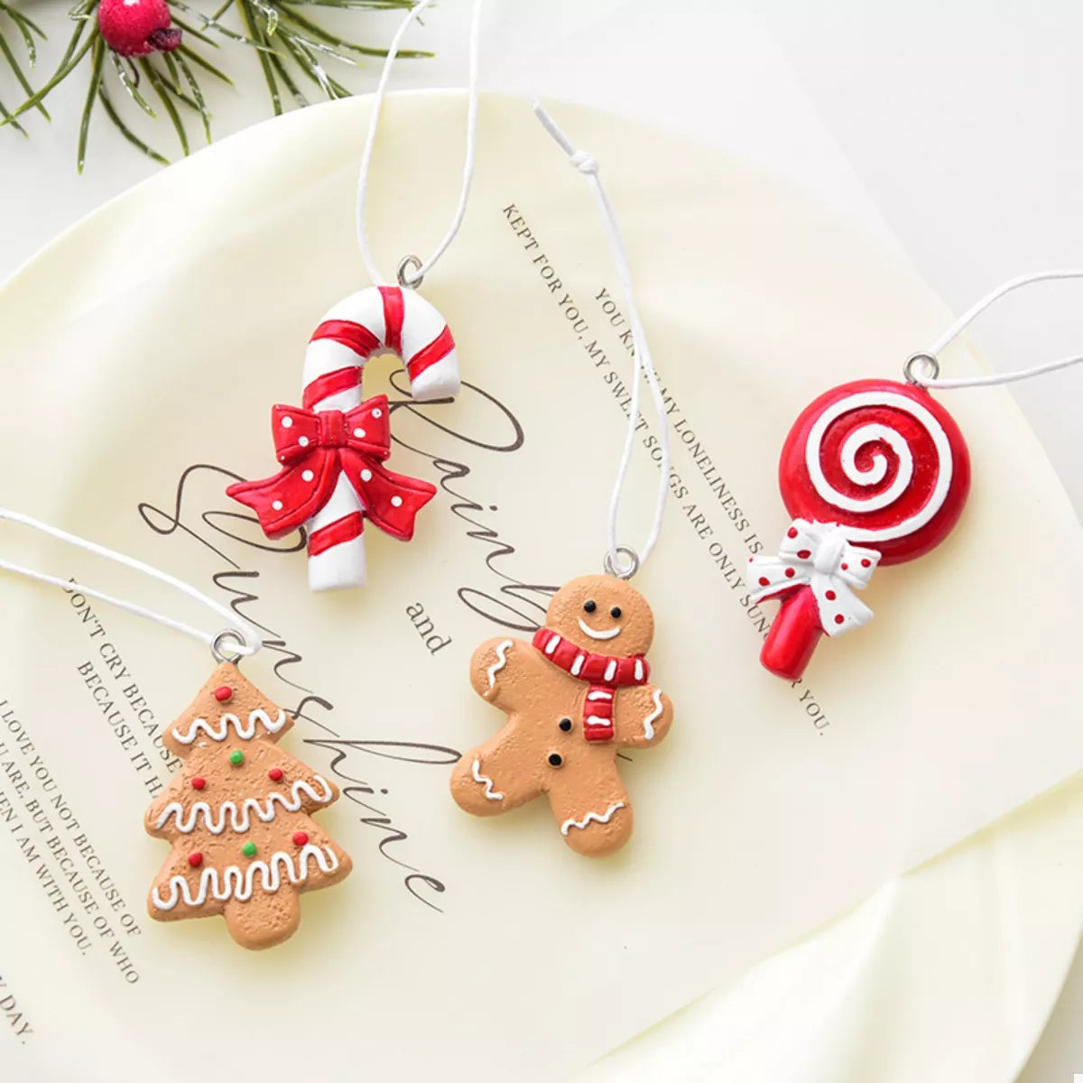 Decorative Christmas hanging ornament with festive design, ideal for holiday decor and celebrating the Christmas season.