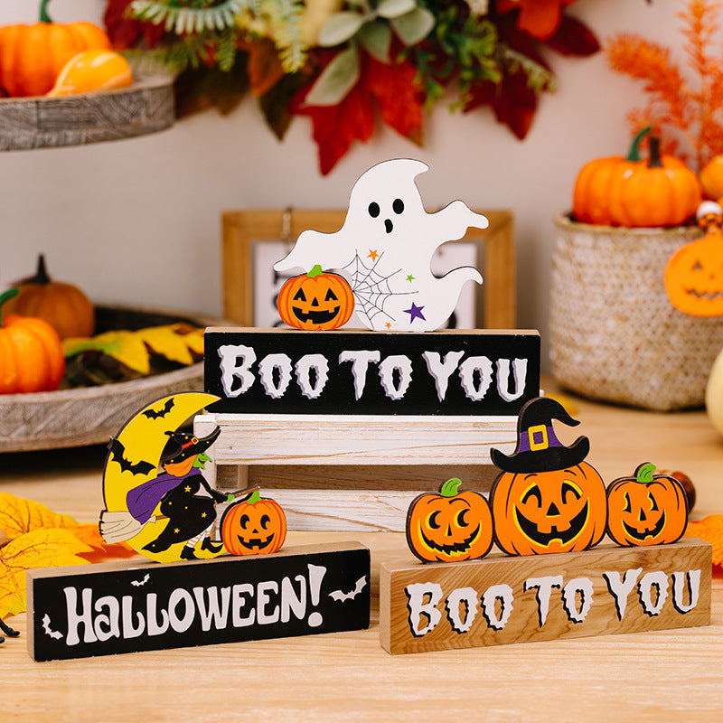 Assorted 2-piece Halloween element ornaments from Trendsi featuring spooky and festive designs for Halloween decor.