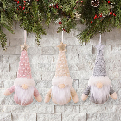 Assorted 2-piece faceless gnome hanging widgets, decorative garden or indoor ornaments by Trendsi, featuring whimsical gnome designs.