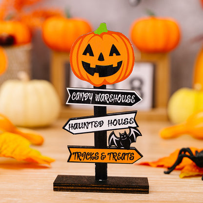 Two Halloween-themed decorative ornaments featuring spooky elements, perfect for seasonal home decor from Trendsi.
