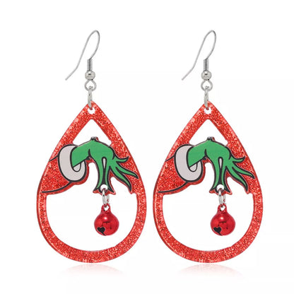 Halloween teardrop earrings by Trendsi featuring spooky, dark-colored dangling earrings perfect for Halloween costumes and accessories.
