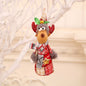 Colorful 2-piece Christmas doll hanging widgets by Trendsi, featuring festive holiday designs and cheerful expressions.