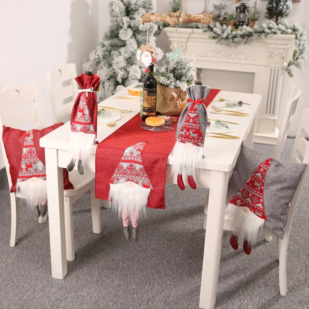 Christmas Element table runner by Trendsi featuring festive holiday design on woven fabric for seasonal table decor