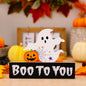 Assorted 2-piece Halloween element ornaments by Trendsi featuring spooky and festive designs for seasonal decoration.