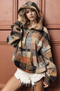 Trendsi Double Take full-size fleece hoodie with half-zip and exposed seam, showcasing soft fleece fabric and stylish design.