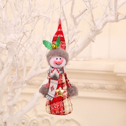 Assorted 2-piece Christmas gnome hanging widgets with festive hats and beards, ideal for holiday decorations.