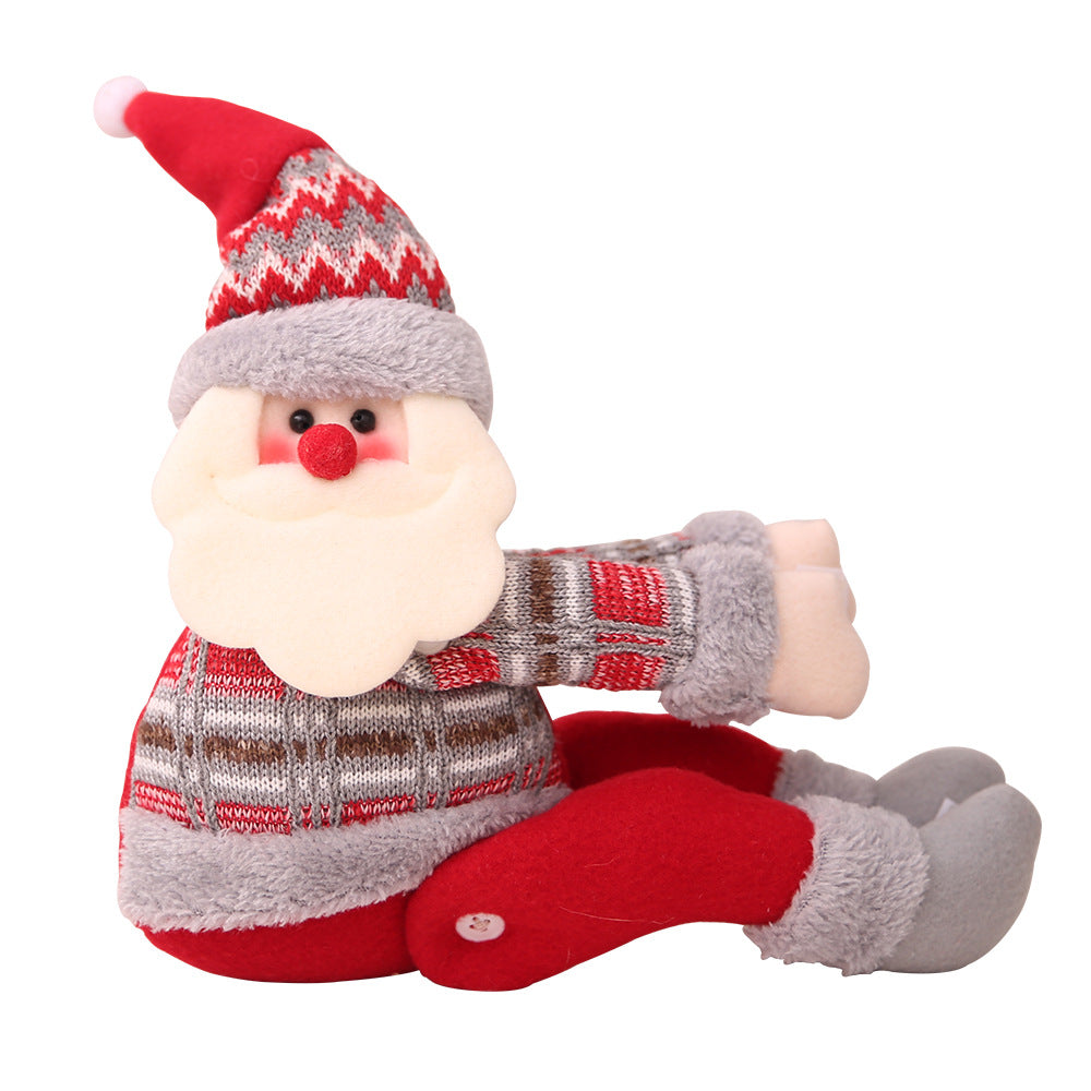 Christmas doll curtain ornament by Trendsi, featuring a festive doll decoration perfect for holiday window curtains.