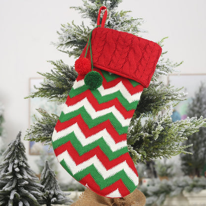 Christmas stocking hanging widget by Trendsi, showcasing a decorative fabric stocking with festive design for holiday decor.