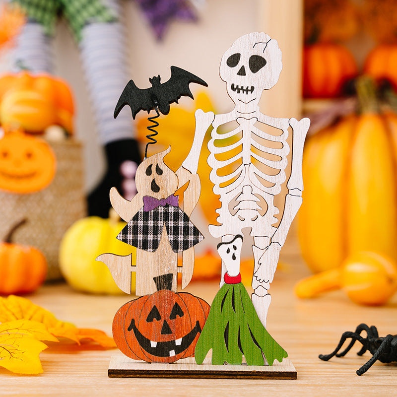 Two Halloween element decor ornaments from Trendsi featuring spooky themed designs for seasonal decoration.