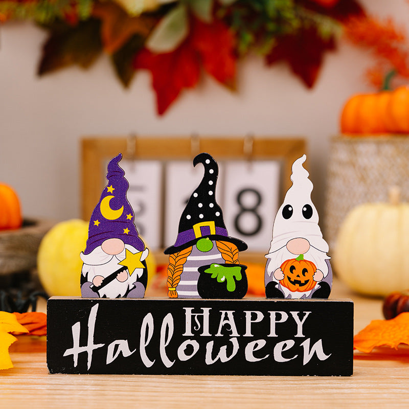 Assorted 2-piece Halloween element ornaments featuring spooky designs and vibrant colors for festive holiday decor.