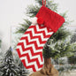 Decorative Christmas stocking hanging widget by Trendsi, featuring festive design and hanging loop for holiday decor.