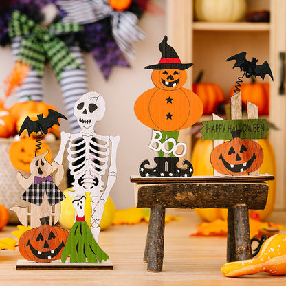 Two Halloween-themed element decor ornaments from Trendsi, featuring spooky designs ideal for seasonal decoration.