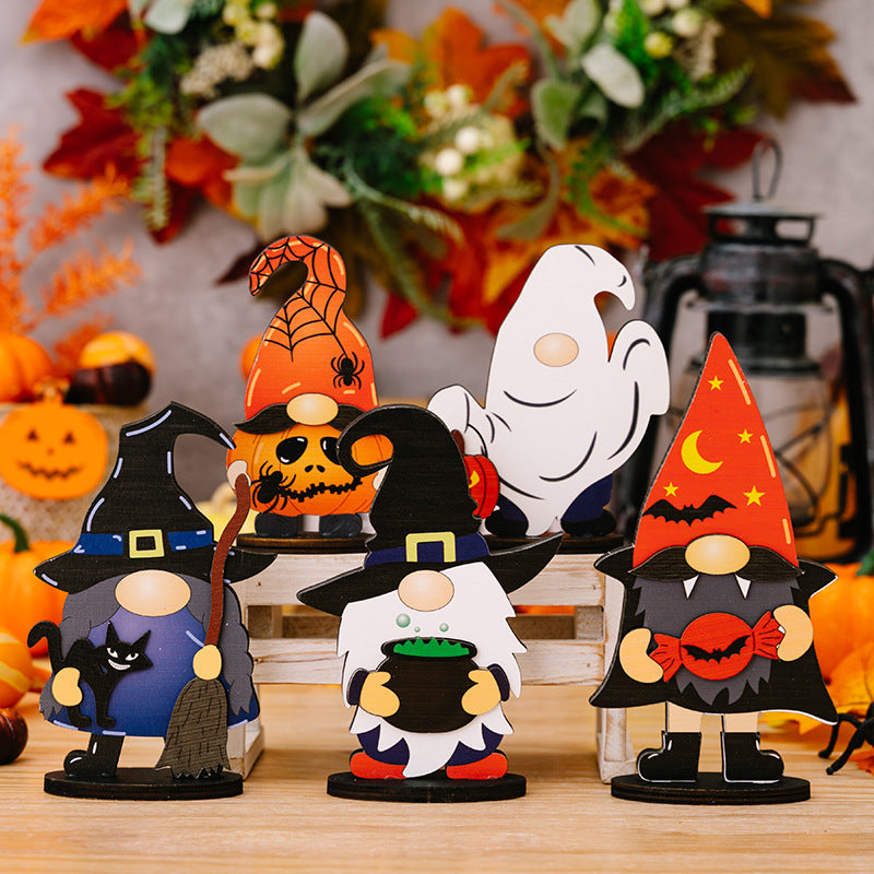 Assorted 2-piece Halloween element ornaments by Trendsi, featuring spooky and festive designs ideal for Halloween decor.