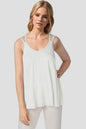 Basic Bae bamboo camisole by Trendsi with scoop neck and double spaghetti straps, made from soft bamboo fabric.