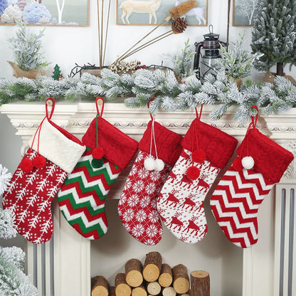 Christmas stocking hanging widget from Trendsi, featuring a festive design with a loop for easy hanging on a mantel or hook.