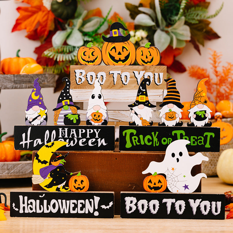 Assorted 2-piece Halloween element ornaments featuring spooky designs and vibrant colors, perfect for Halloween decor.