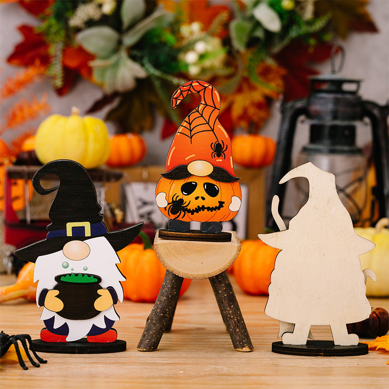 Assorted 2-piece Halloween element ornaments from Trendsi featuring spooky designs and festive decorations for Halloween decor.