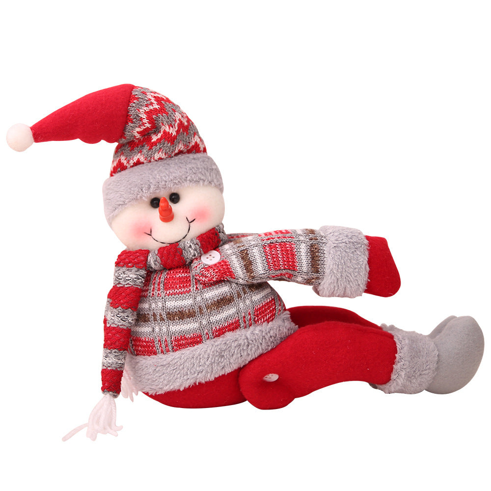 Christmas doll curtain ornament by Trendsi featuring a festive doll design suitable for holiday window decorations.