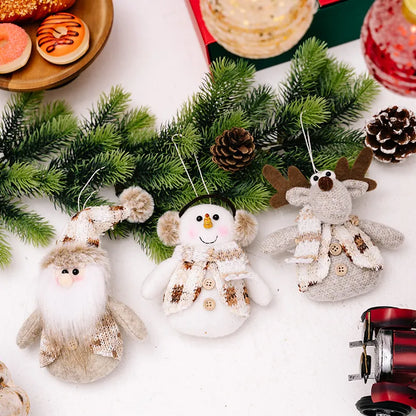 Trendsi Santa, snowman, and reindeer hanging ornament with festive holiday design and colorful details.