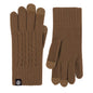 Cable knit touchscreen gloves by Trendsi featuring a cozy, textured design with touchscreen-compatible fingertips for cold weather use.