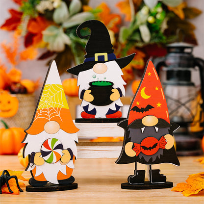 Assorted 2-piece Halloween element ornaments featuring spooky designs and vibrant colors, perfect for festive holiday decor.