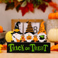 Assorted 2-piece Halloween element ornaments with spooky designs, featuring black and orange themed decorations for festive decor.