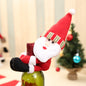 Christmas doll wine bottle decoration by Trendsi, featuring a festive doll figure to adorn wine bottles for holiday decor.