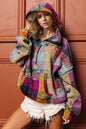 Trendsi Double Take full size half zip fleece hoodie with exposed seams, soft fabric, and a relaxed fit in a versatile style.