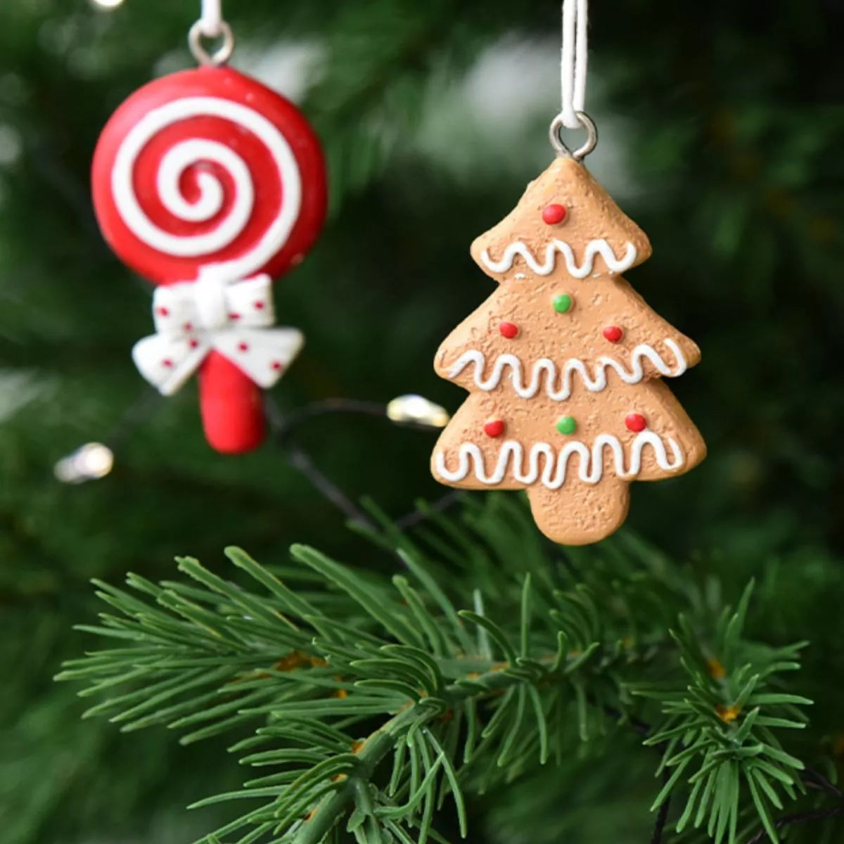Colorful Christmas hanging decoration ornament by Trendsi featuring festive holiday design and intricate details.