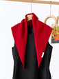 Solid color knit scarf by Trendsi featuring soft, cozy fabric and a classic design, perfect for adding warmth and style to winter outfits.