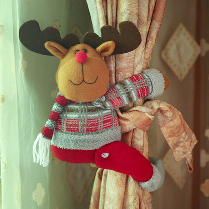 Christmas doll curtain ornament by Trendsi featuring a festive doll design for holiday decorating.