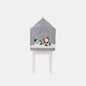 Christmas pattern chair cover from Trendsi featuring festive red and green holiday motifs on a fabric chair cover.