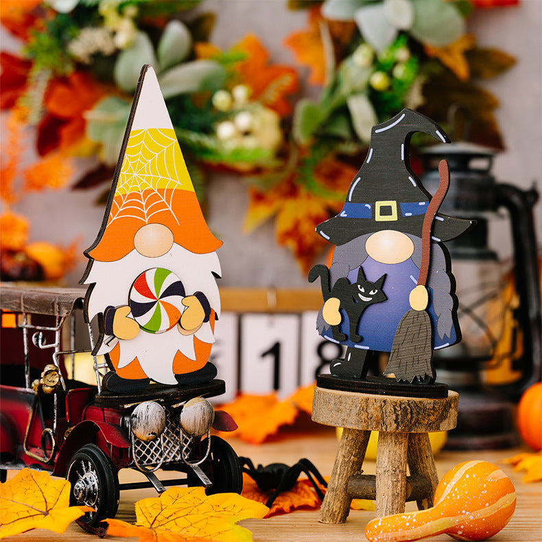 Two assorted Halloween element ornaments from Trendsi featuring spooky designs and vibrant colors for festive decorations.