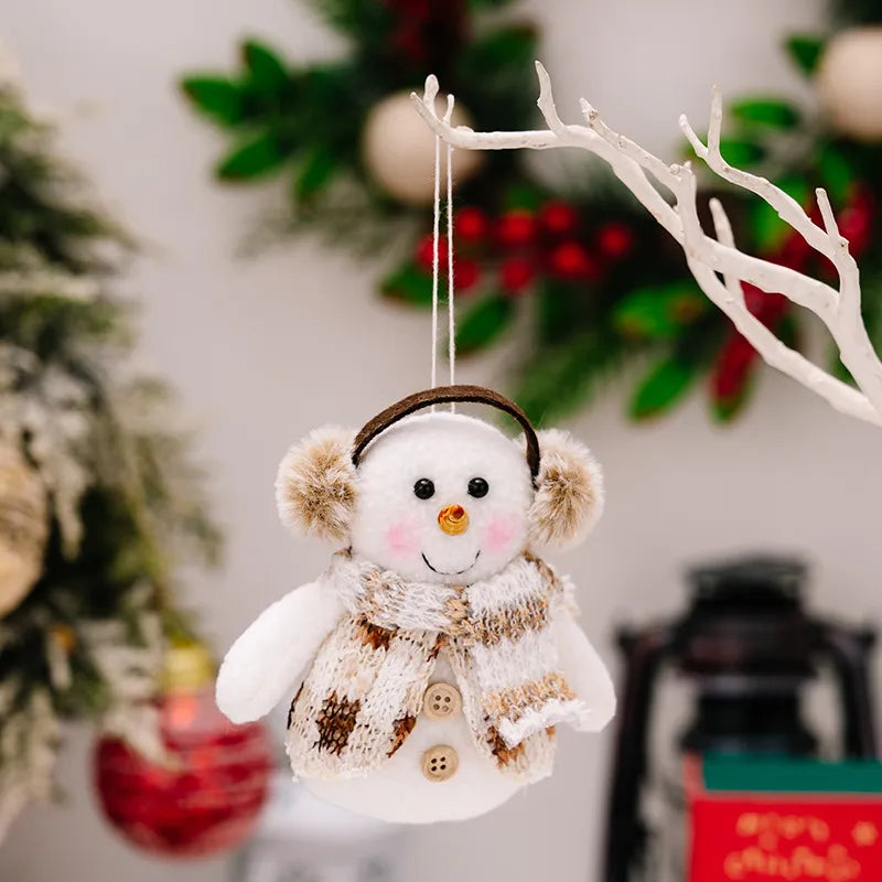 Trendsi Santa Snowman Reindeer hanging ornament with festive holiday design, perfect for Christmas decorations.