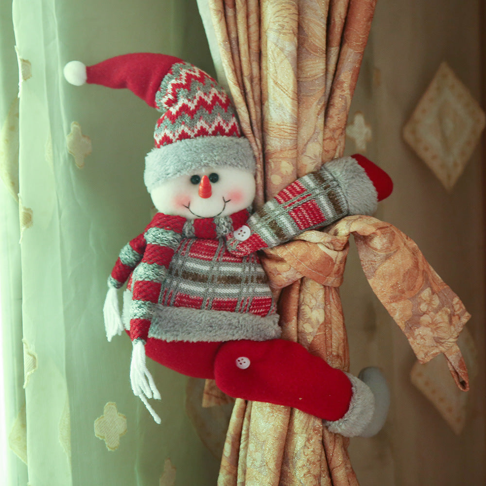Christmas doll curtain ornament by Trendsi, featuring a festive decorated doll for holiday curtain decoration.