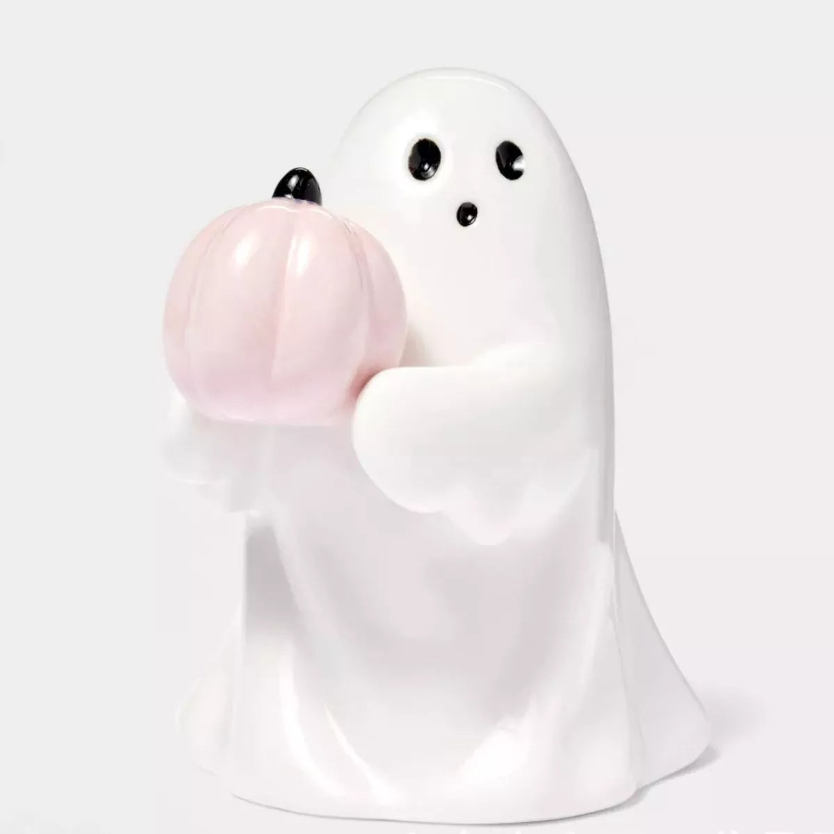 Halloween ghost decorative ornament by Trendsi, featuring a spooky ghost figure with flowing white fabric and black eyes for Halloween decor.