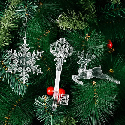 Christmas-themed ornaments featuring festive designs from Trendsi, perfect for holiday decorating and adding seasonal cheer.