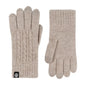 Cable knit touchscreen gloves by Trendsi, featuring a cozy knit pattern and fingertip touchscreen compatibility.