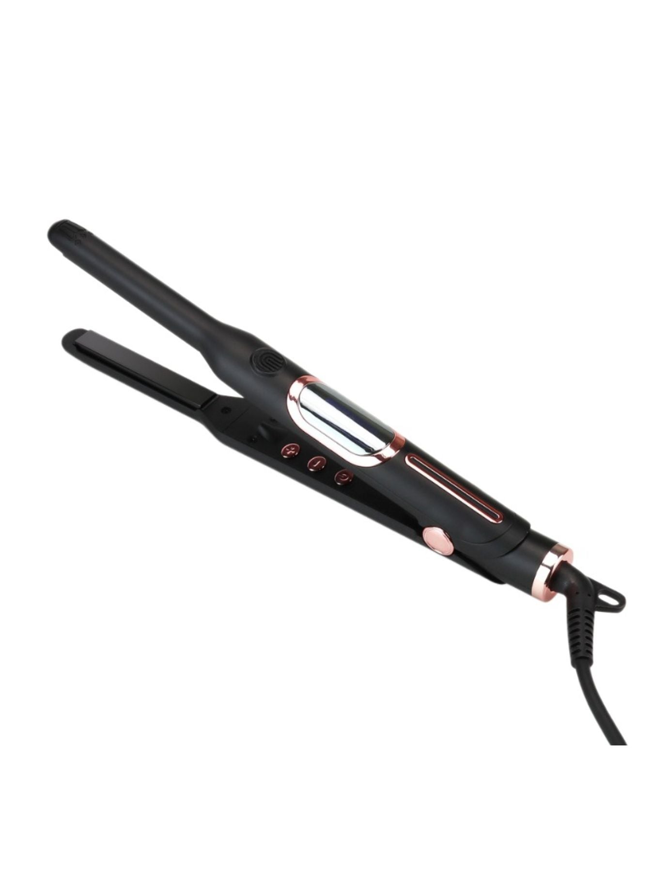 Trendsi adjustable temperature hair straightener with 0.5-inch plates and North American plug on a white background.