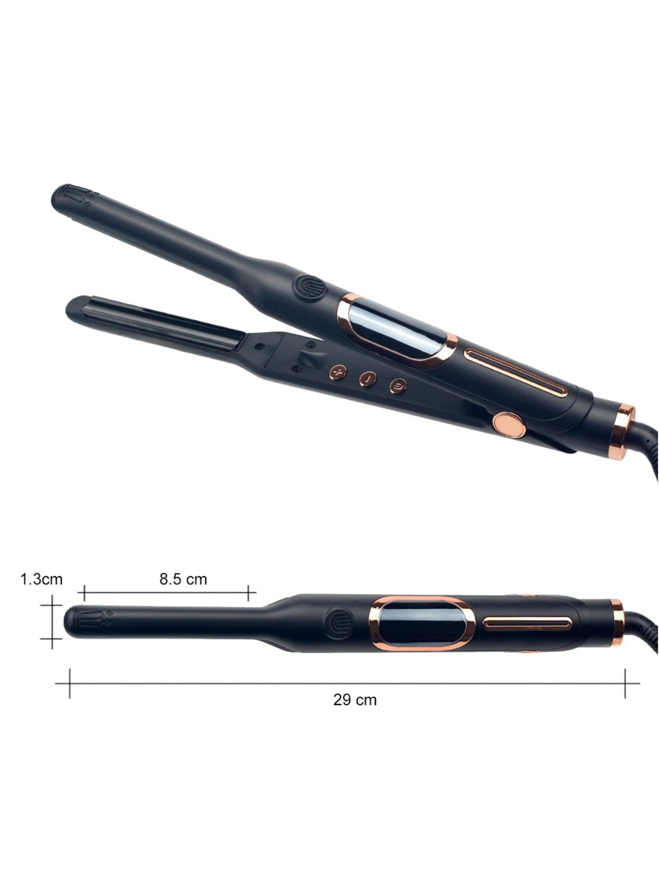 Trendsi adjustable temperature hair straightener with 0.5 inch plates and North American plug, sleek styling tool for smooth hair