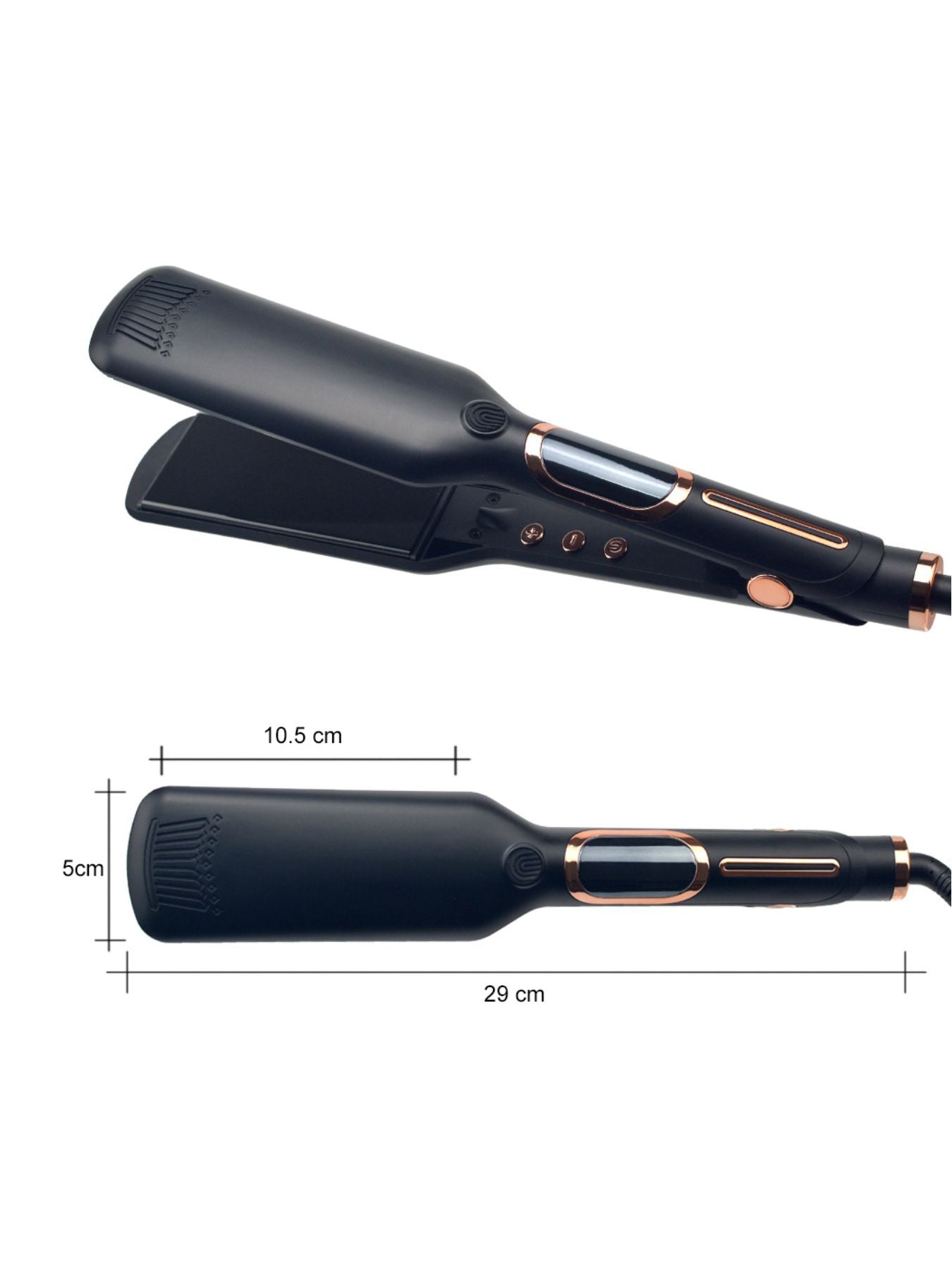 Trendsi adjustable temperature hair straightener with 0.5-inch plates and North American plug, designed for sleek, straight hair styling.
